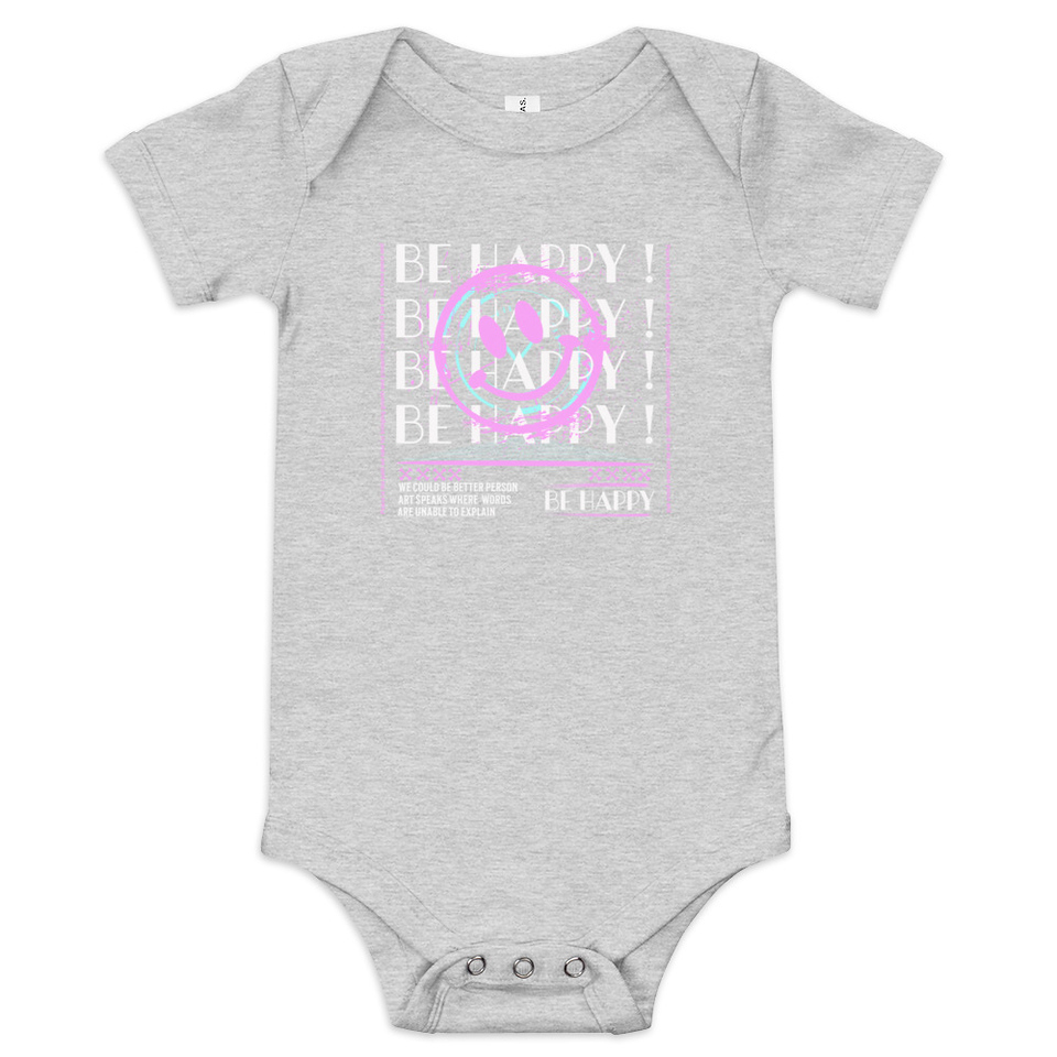 Be Happy ! Baby Short Sleeve One Piece
