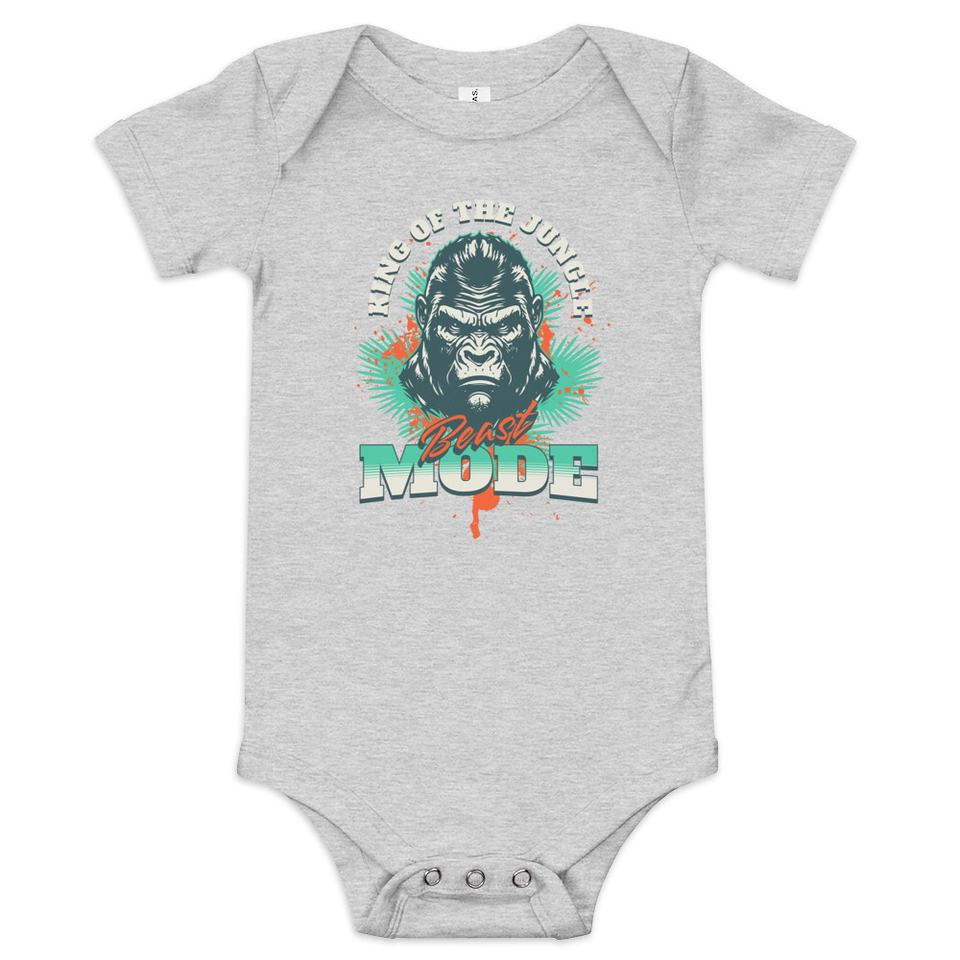 Beast Mode Baby Short Sleeve One Piece