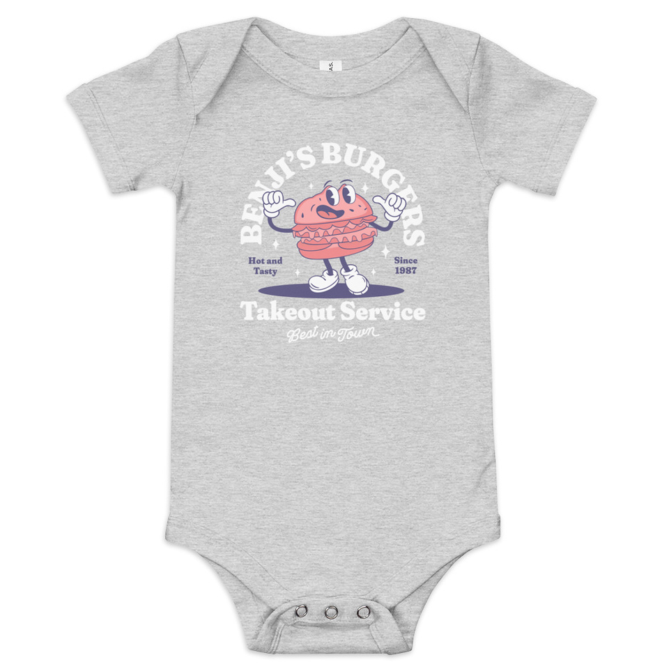 Benji's Burgers - Fast Food Baby Short Sleeve One Piece