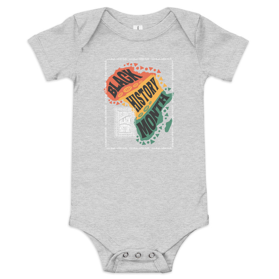 Black History Month - Tribal History Baby Short Sleeve One Piece