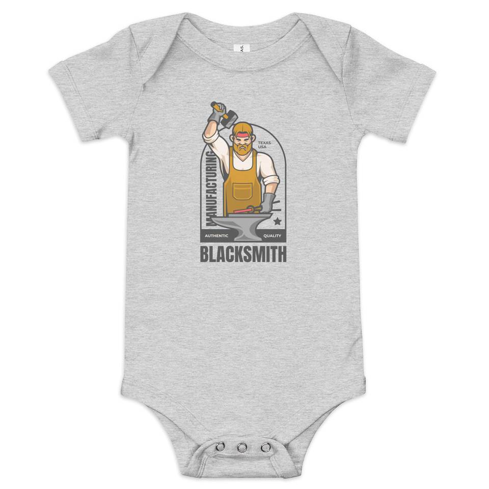 Blacksmith Workshop - Metalwork Baby Short Sleeve One Piece