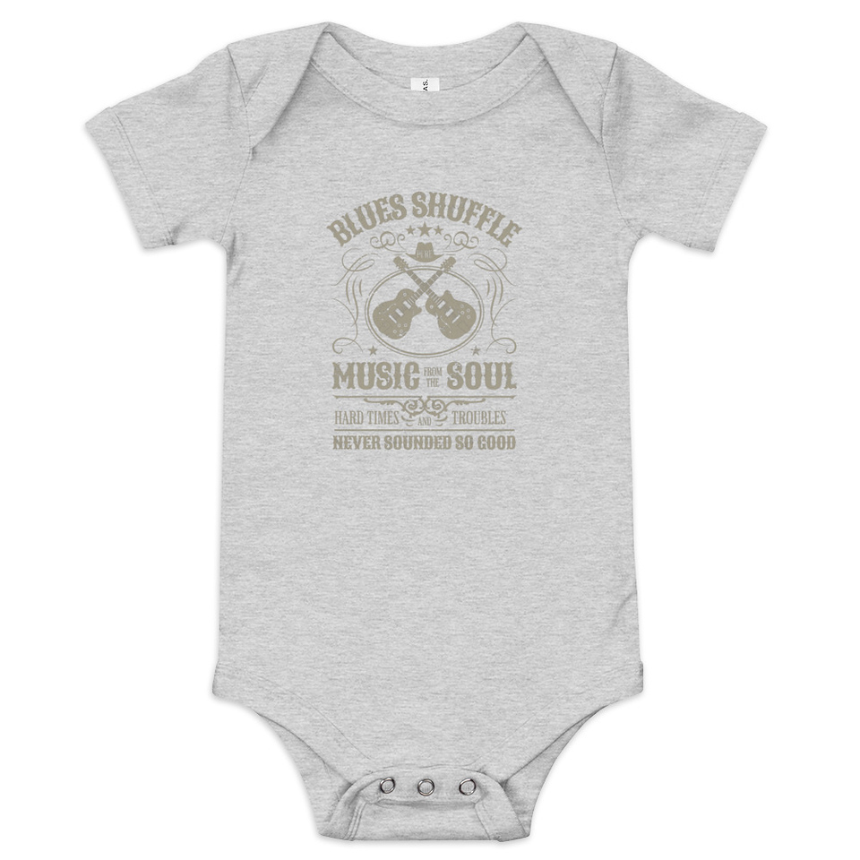 Blues Music from the Soul - Guitar Baby Short Sleeve One Piece