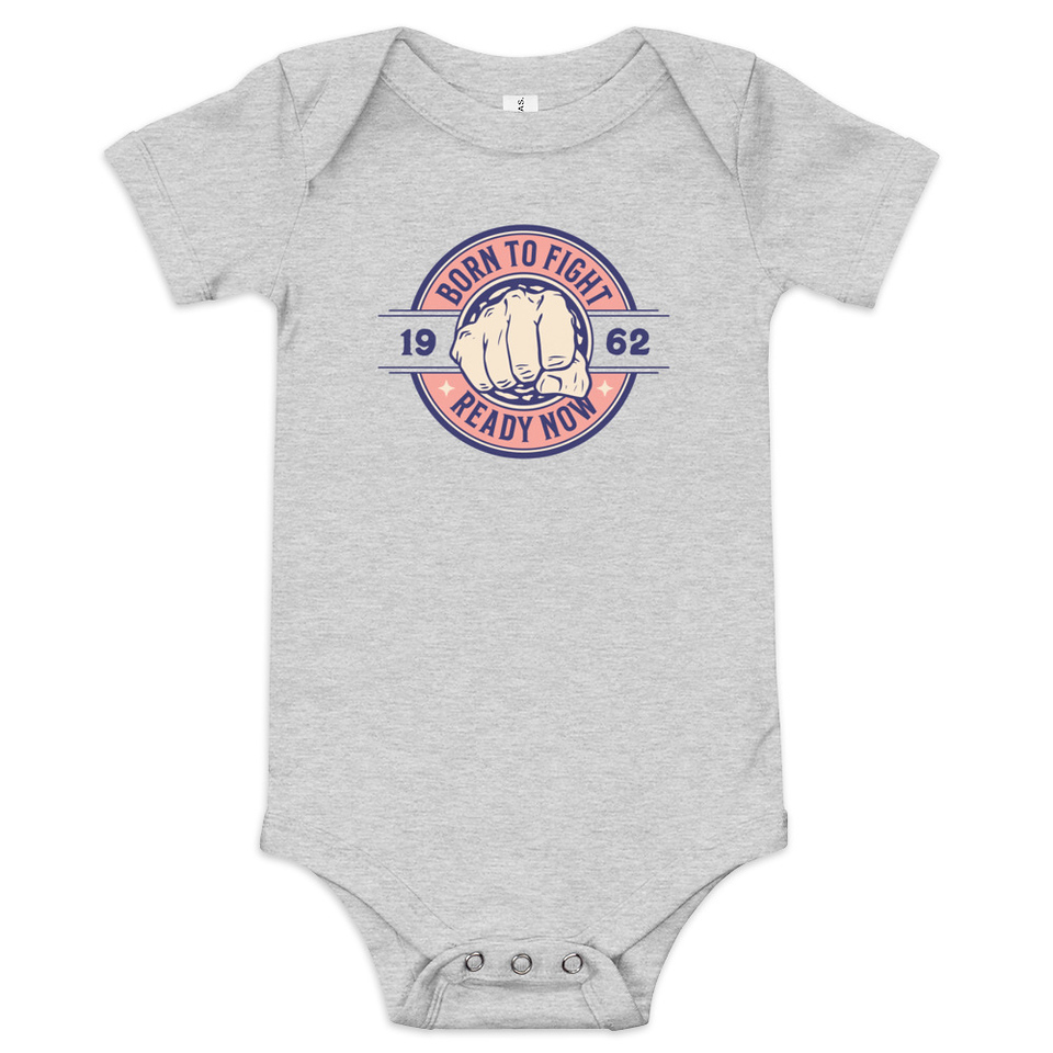 Born to Fight - Fist Baby Short Sleeve One Piece