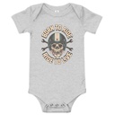 Born to Ride, Ride to Live Baby Short Sleeve One Piece