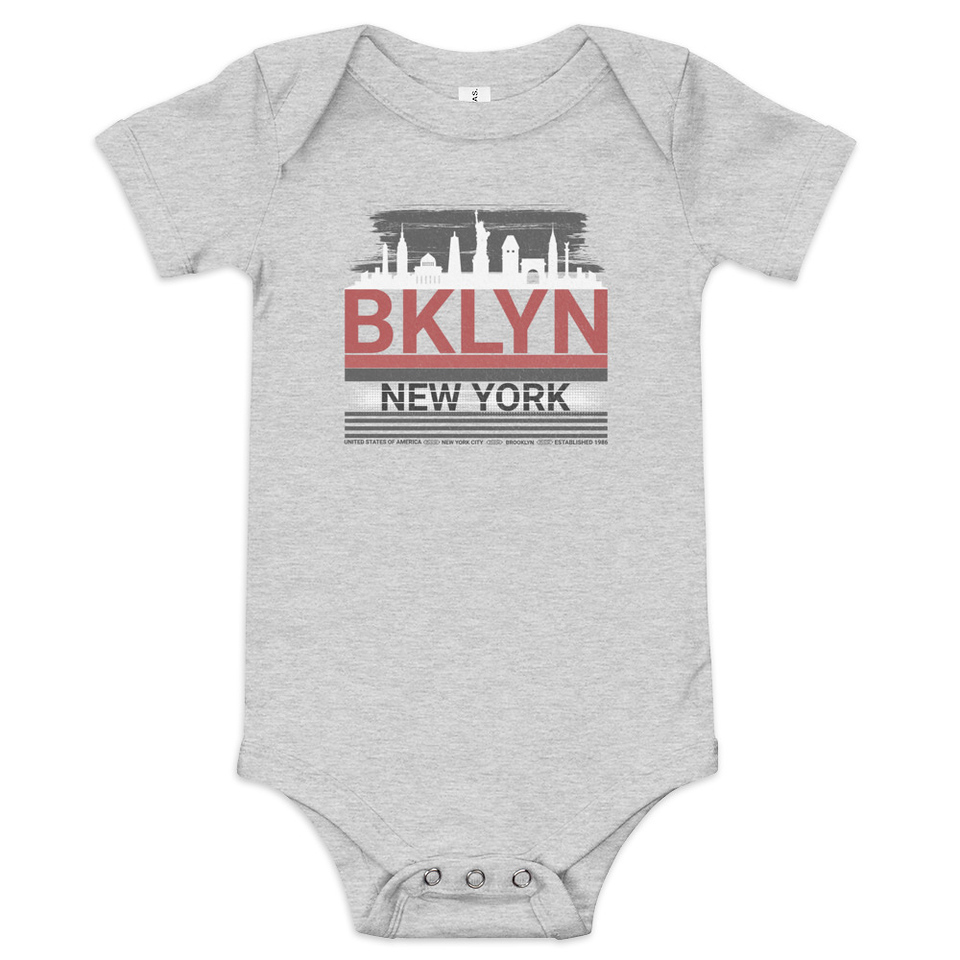 Brooklyn -New York   Baby Short Sleeve One Piece