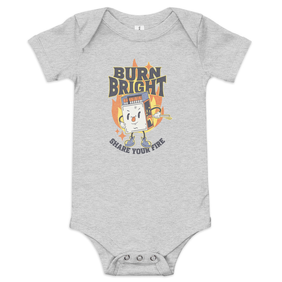 Burn Bright Baby Short Sleeve One Piece