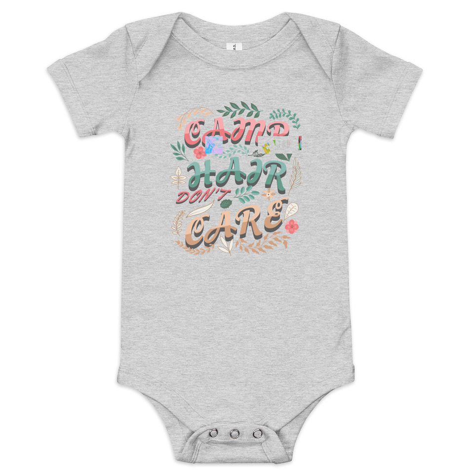 Camp Hair Don't Care Baby Short Sleeve One Piece