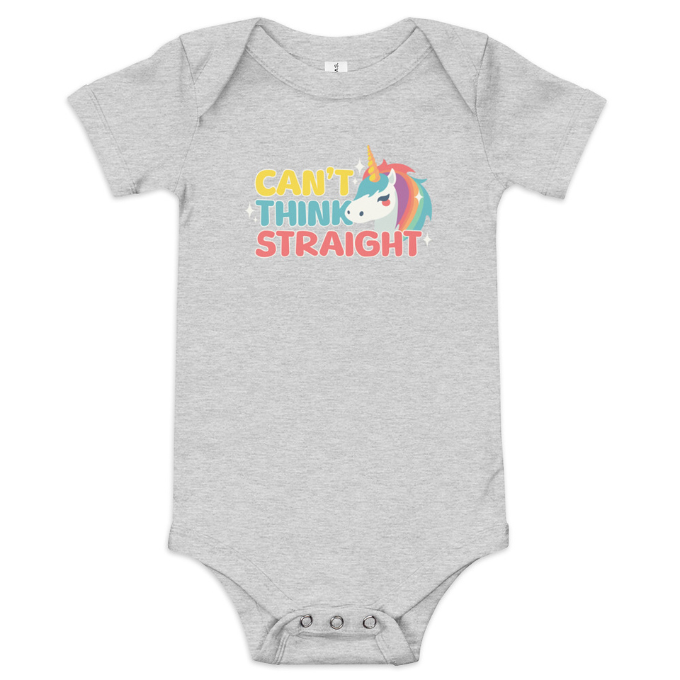 Can't Think Straight (2) Baby Short Sleeve One Piece