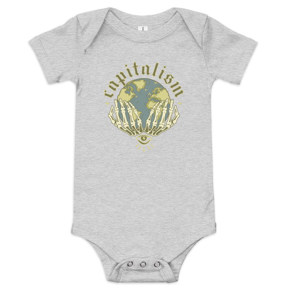 Capitalism - Earth Baby Short Sleeve One Piece