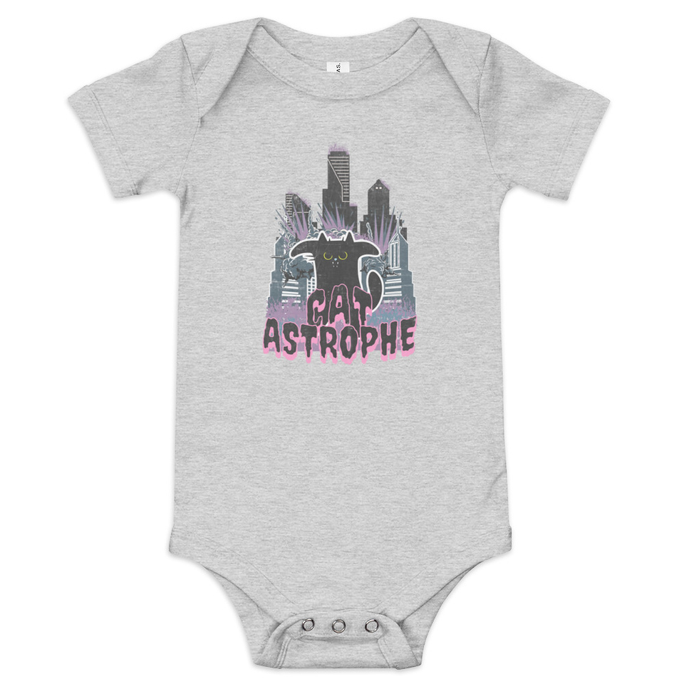cat-astrophe Baby Short Sleeve One Piece