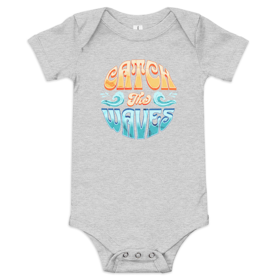 Catch the Waves - Beach Vibe Baby Short Sleeve One Piece