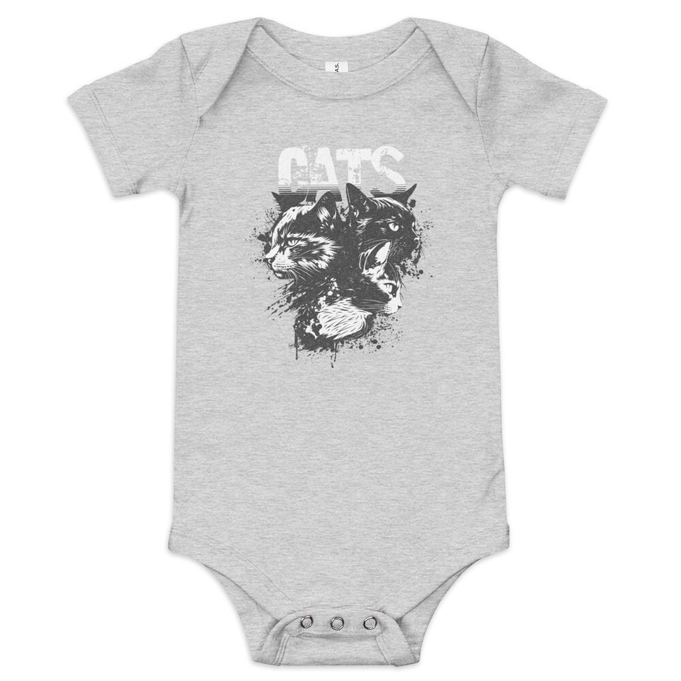 Cats Baby Short Sleeve One Piece