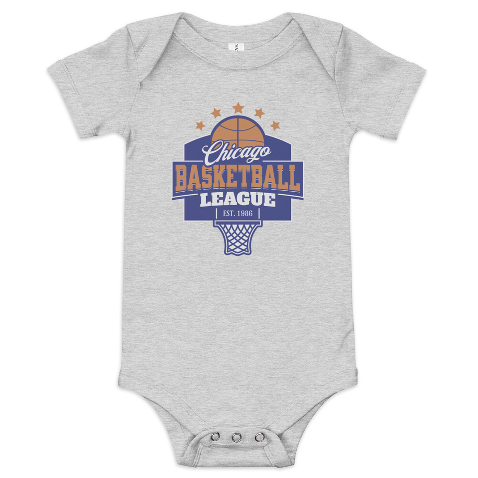 Chicago Basketball League - Athlectic Sports Baby Short Sleeve One Piece