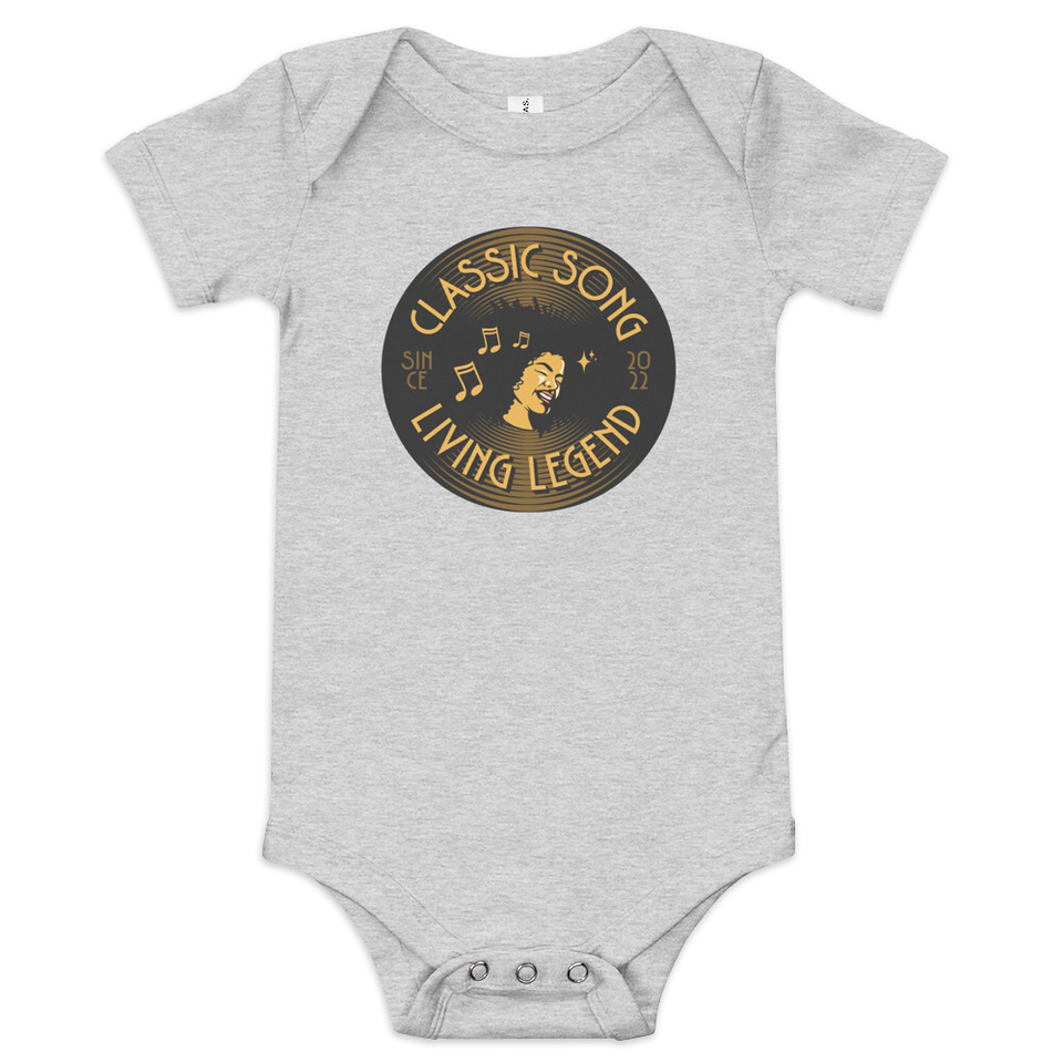 Classic Song - Music Record Baby Short Sleeve One Piece