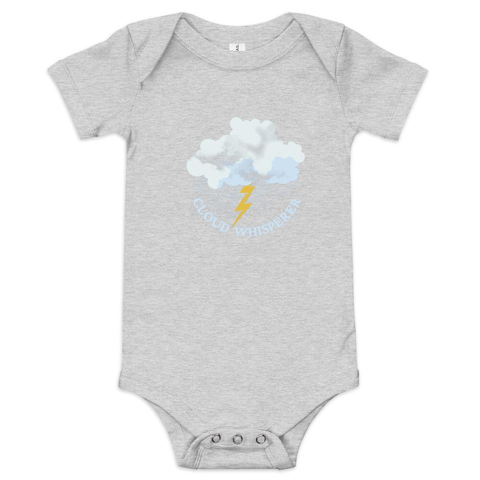 Cloud Whisperer - Rainy Weather Baby Short Sleeve One Piece