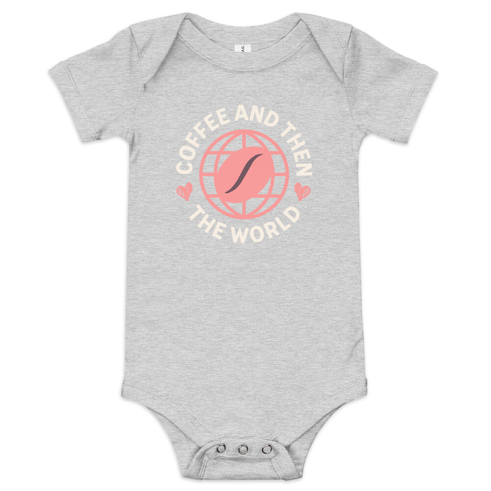 Coffee and Then The World - Earth Baby Short Sleeve One Piece
