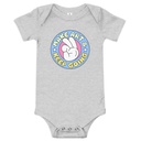 Colorful Fun Retro Style Badge Baby Short Sleeve One Piece
