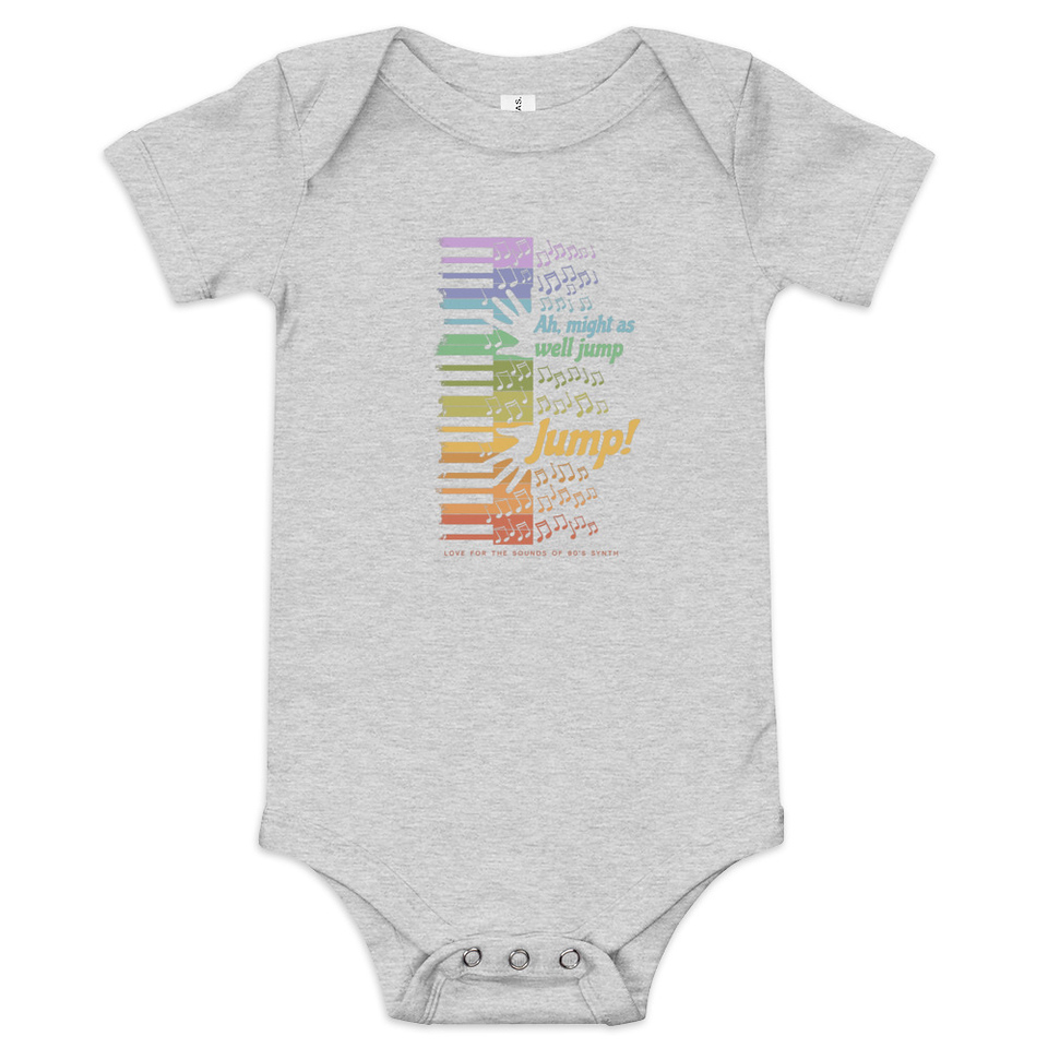 Colorful Retro Keyboard Baby Short Sleeve One Piece