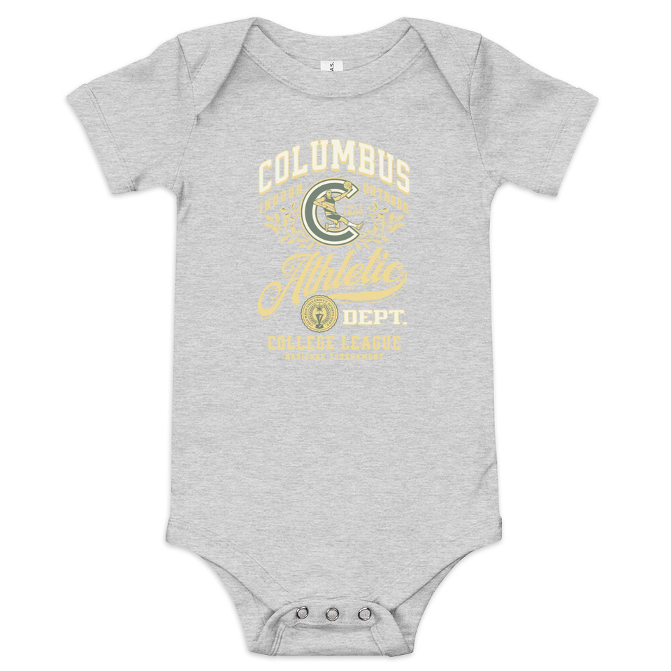 Columbus Athletic Baby Short Sleeve One Piece