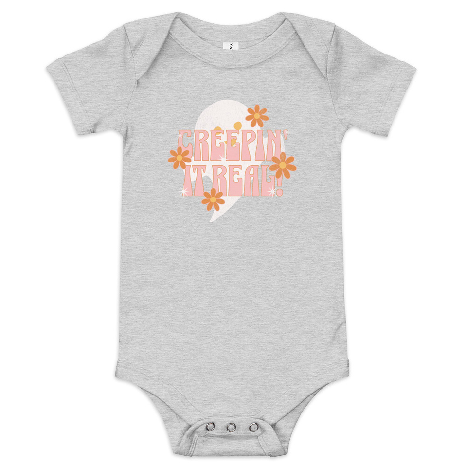 Creepin' It Real - Halloween Baby Short Sleeve One Piece