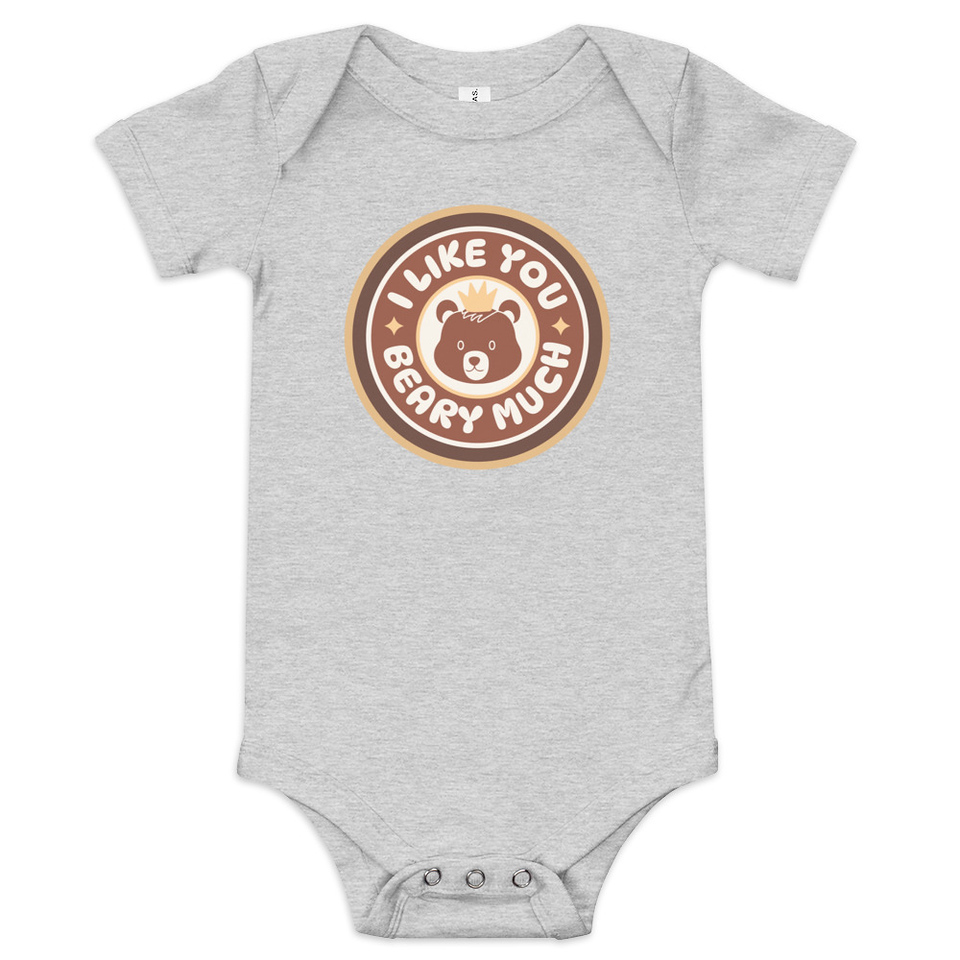 Cute Bear - AI Baby Short Sleeve One Piece