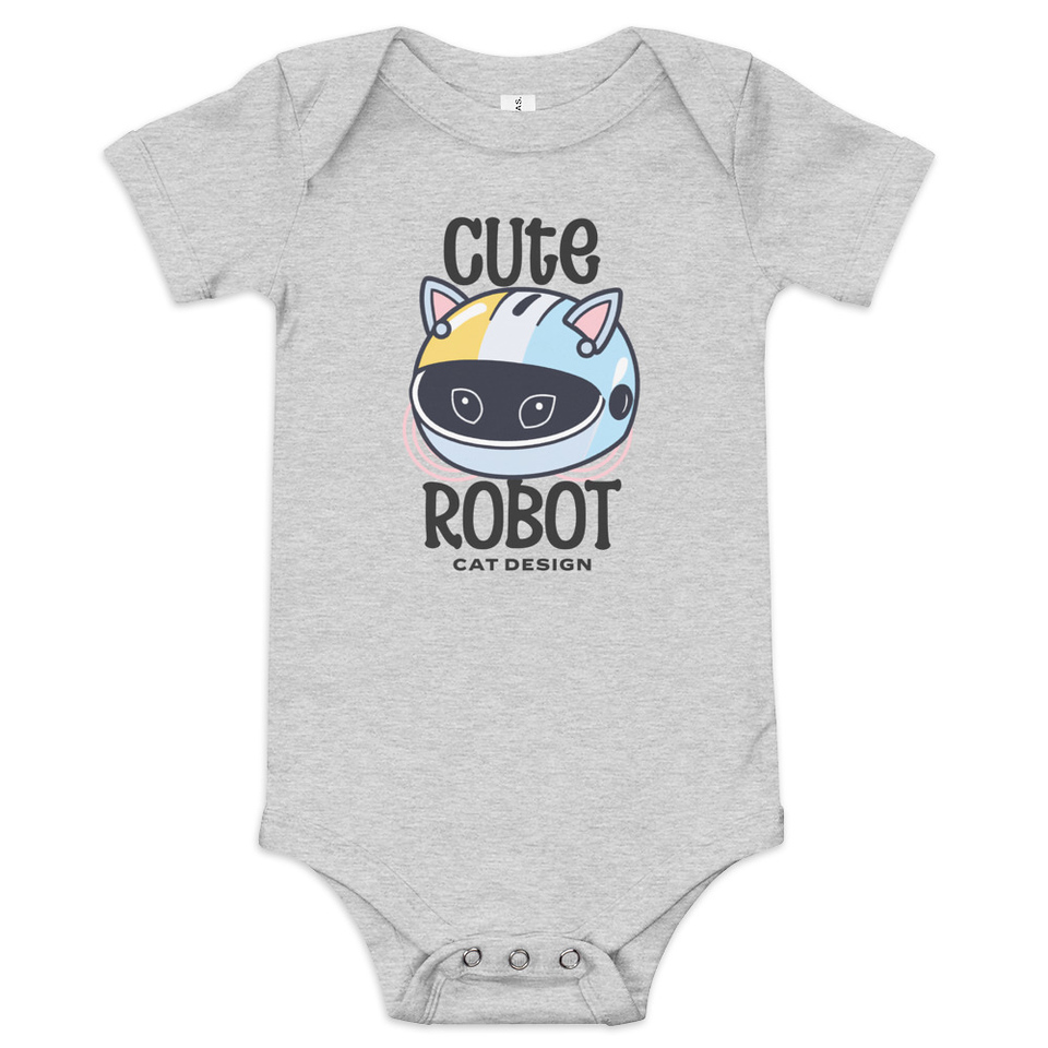 Cute Cat - AI Baby Short Sleeve One Piece