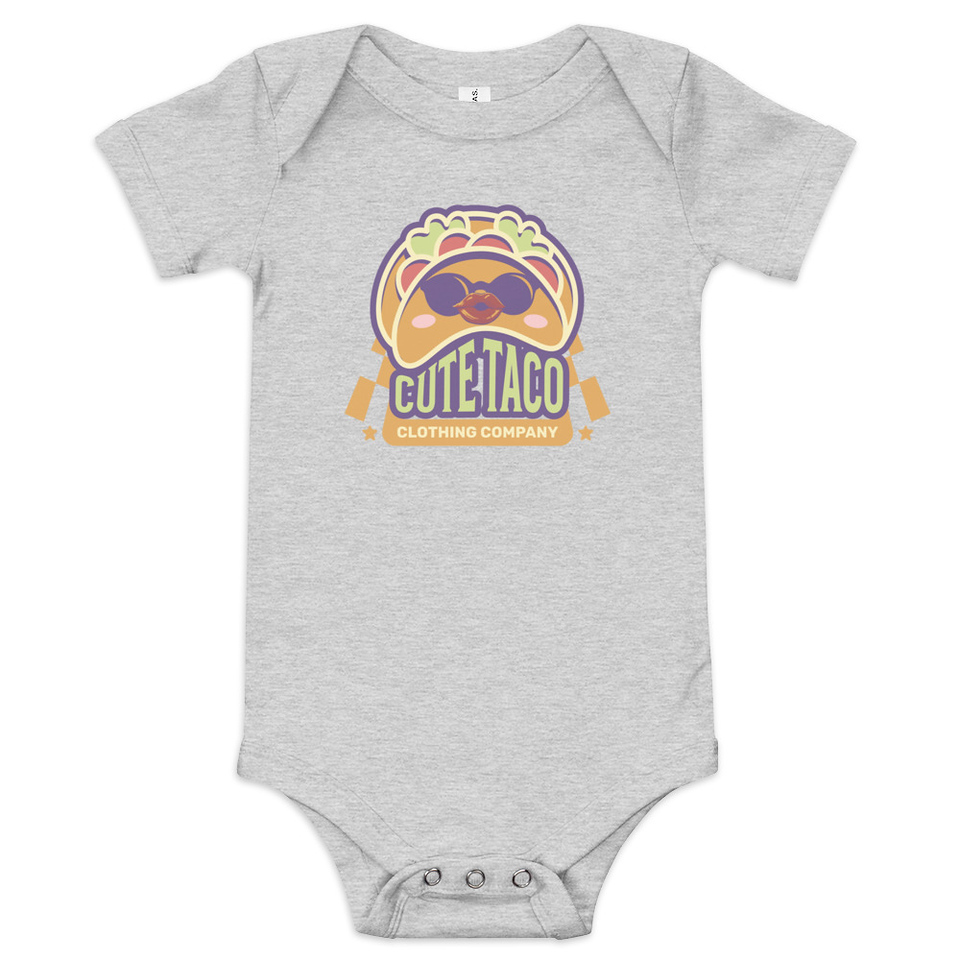 Cute Taco - Colorful Mexican Tortilla Baby Short Sleeve One Piece