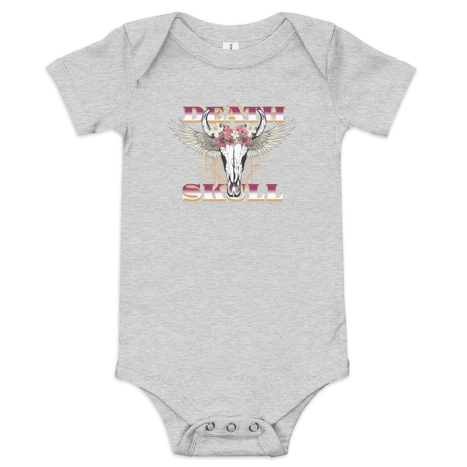 Deah Skull Baby Short Sleeve One Piece