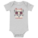 Death Skull - Flower Baby Short Sleeve One Piece