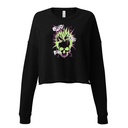 'Enjoy Your Trip' Punk Skull Women's Cropped Sweatshirt