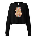 60s flower power Women's Cropped Sweatshirt