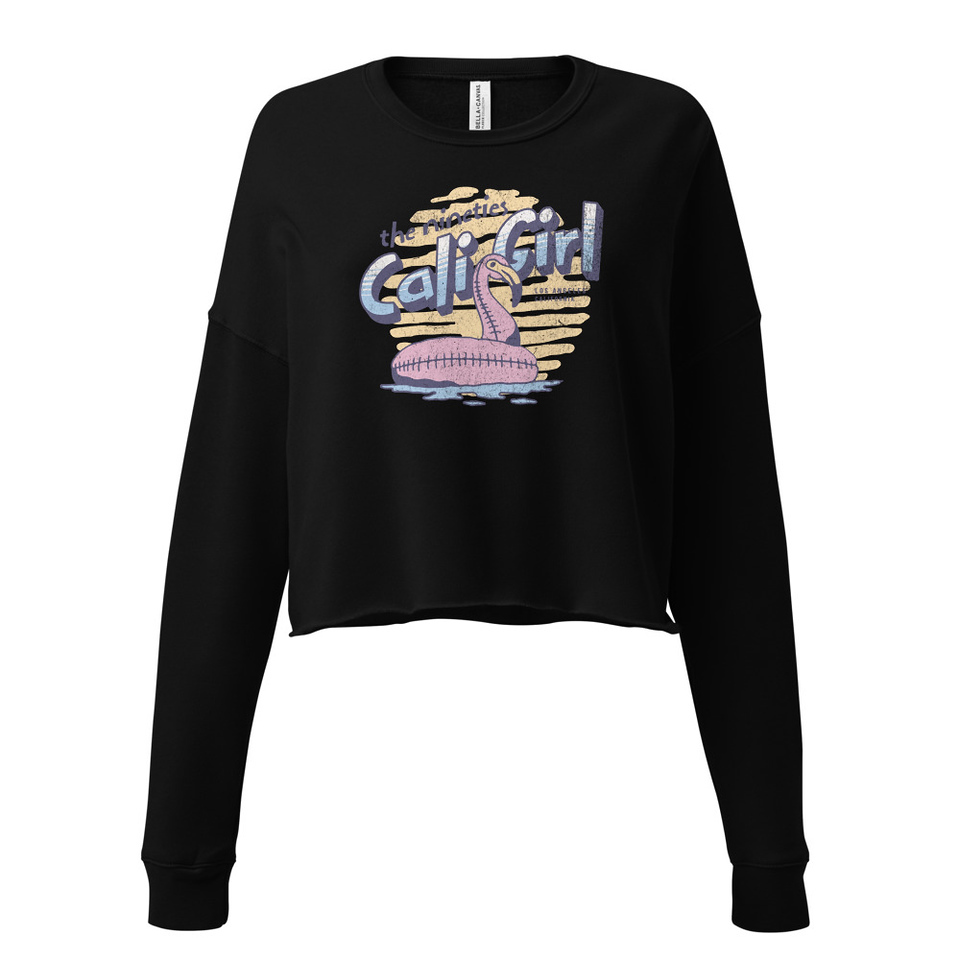90's Cali Girl Women's Cropped Sweatshirt