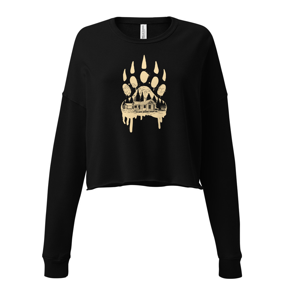 A Beary Good Home Women's Cropped Sweatshirt