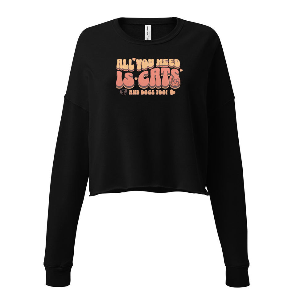 All You Need Women's Cropped Sweatshirt
