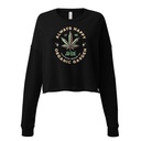 Always Happy - Cannabis Women's Cropped Sweatshirt