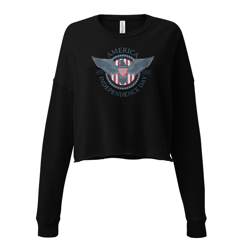 American Eagle Badge Women's Cropped Sweatshirt
