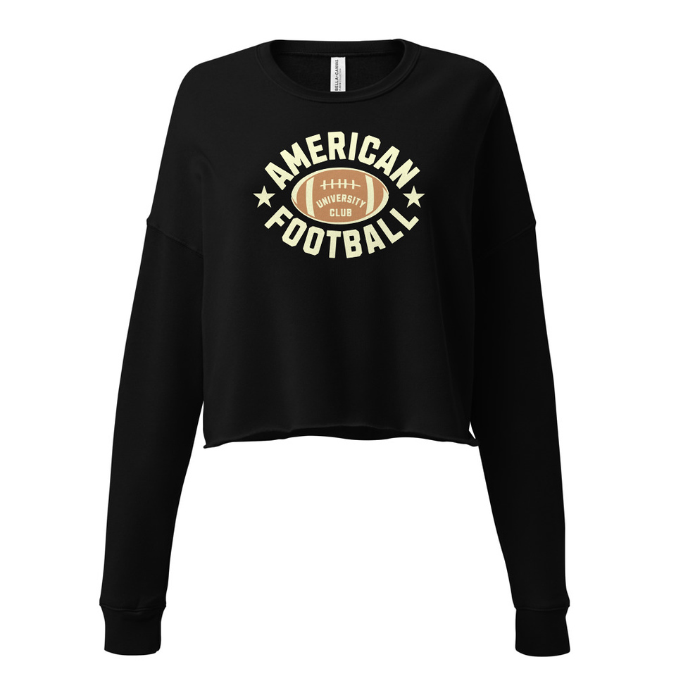 American Football - Athletic Sports Women's Cropped Sweatshirt