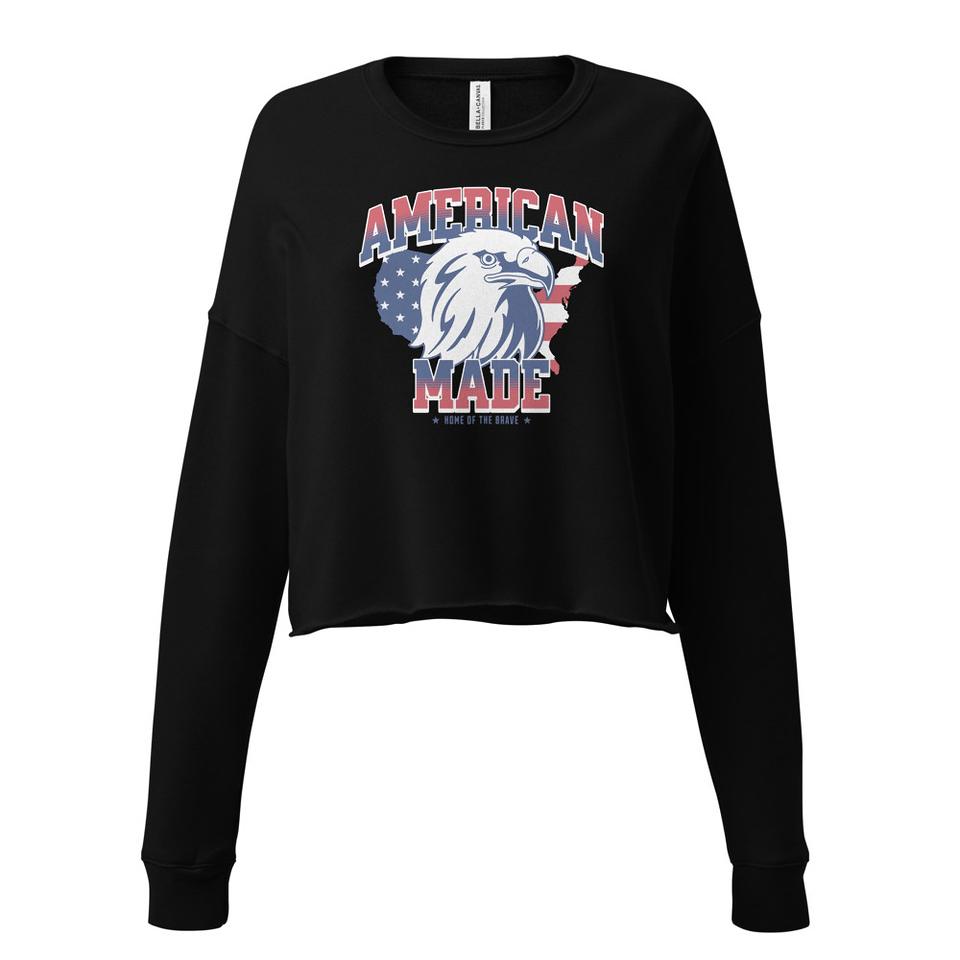 American Made Women's Cropped Sweatshirt