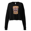 Angry Tiger - AI Women's Cropped Sweatshirt