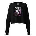 Anime Broken Wings - Neon Japanese Style Women's Cropped Sweatshirt