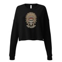Apache Warriors - Indian Skull Women's Cropped Sweatshirt