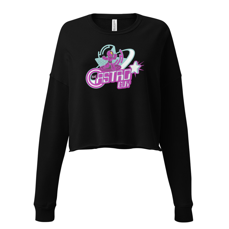 astro guy Women's Cropped Sweatshirt