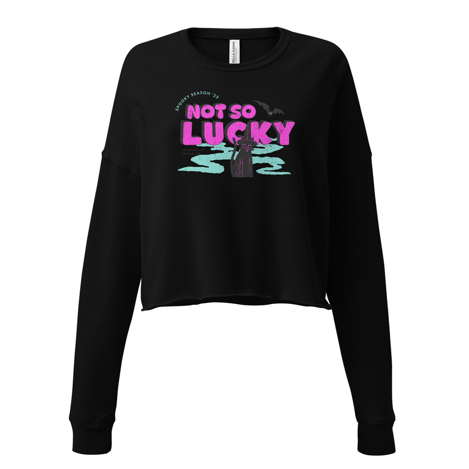 Bad Luck Kitty - Halloween Women's Cropped Sweatshirt