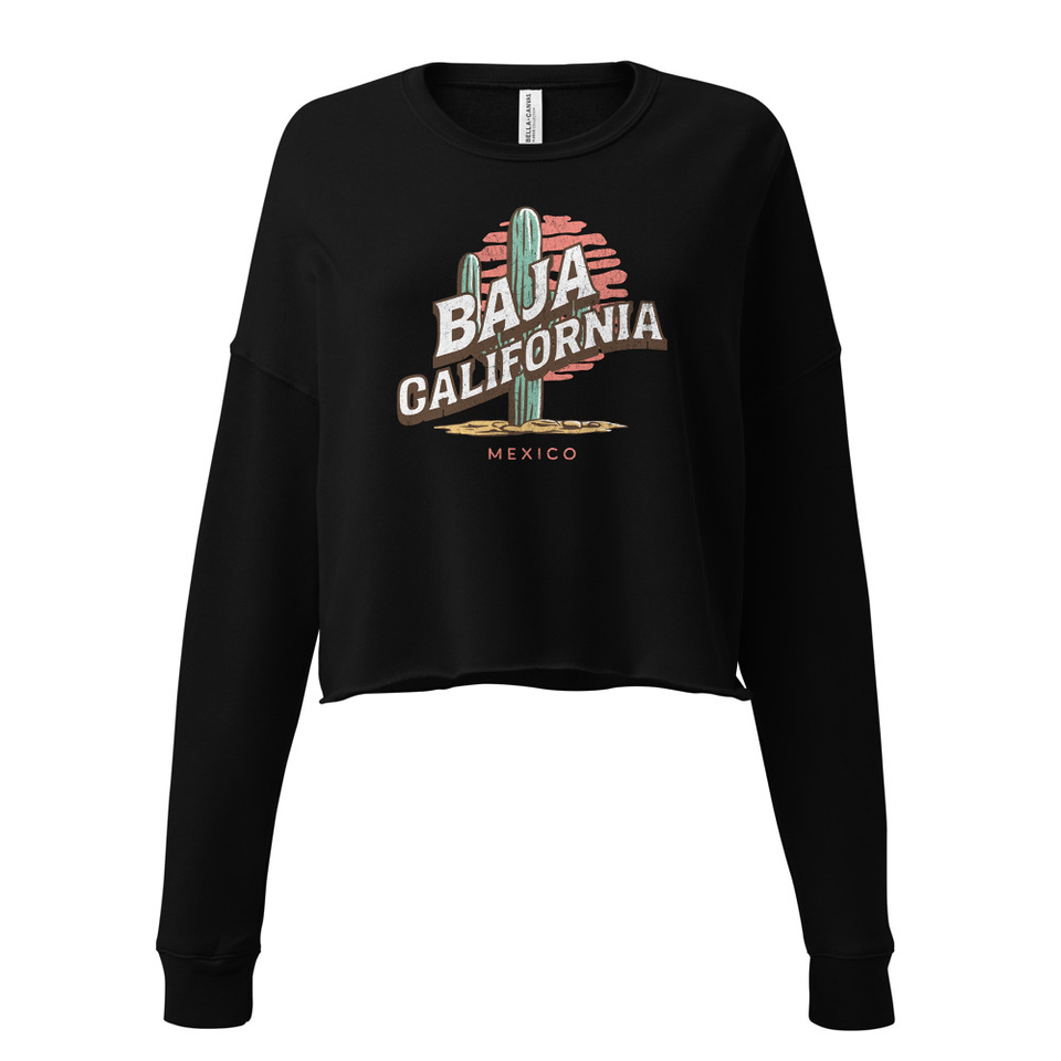 Baja Cali Mexico Women's Cropped Sweatshirt