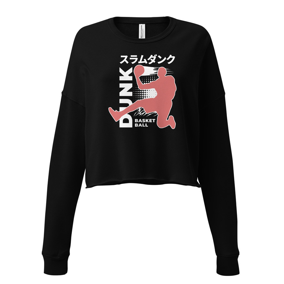 Basketball Dunk Women's Cropped Sweatshirt