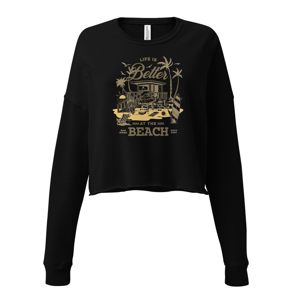 Beach Life - Outdoor Women's Cropped Sweatshirt