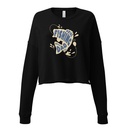 Best Fishing Dad - Typography Women's Cropped Sweatshirt