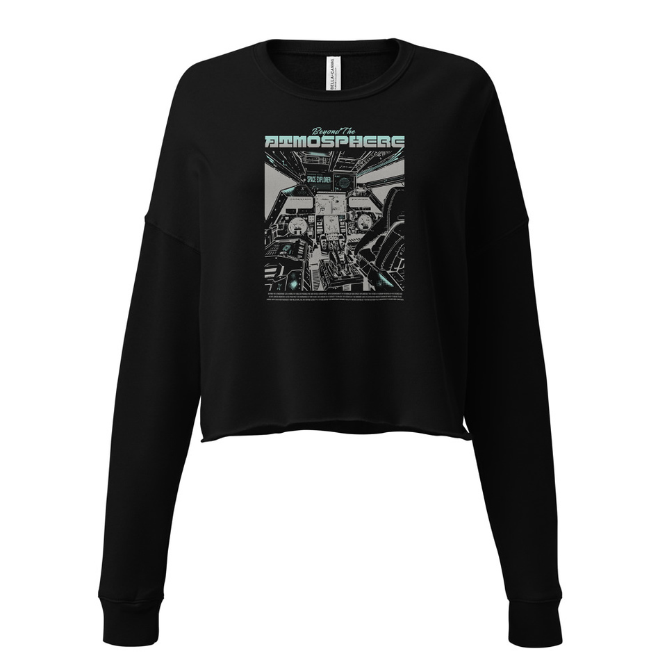 Beyond The Atmosphere Women's Cropped Sweatshirt