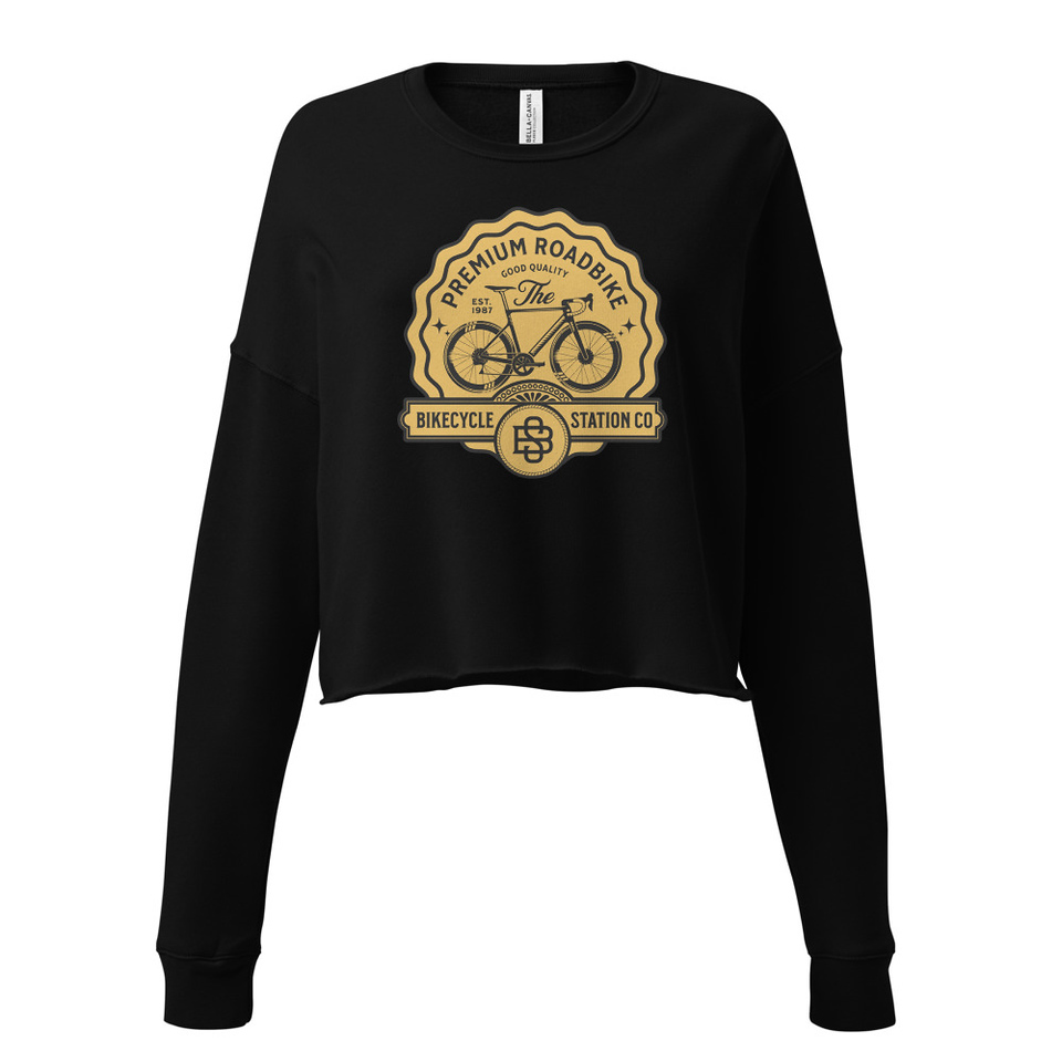 Bikecycle Station Co. - Sports Women's Cropped Sweatshirt