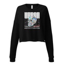 Black 3D Skull Women's Cropped Sweatshirt